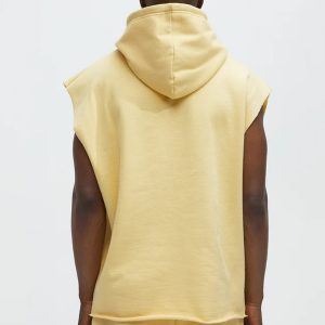 Manhattan Sleeveless Hoodie - Yellow