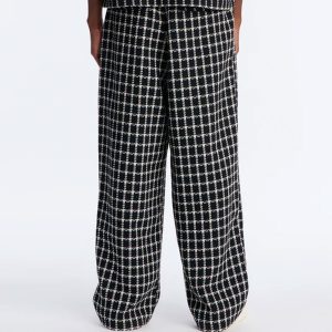 Baggy Theory Tweed Pant - Black