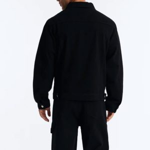 Outlaw Patchwork Denim Jacket - Black