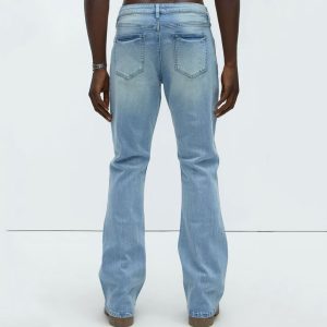 Dreamy Stacked Slim Flare Jeans - Light Blue Wash