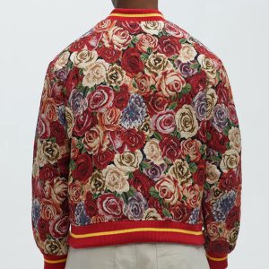 Ditson Tapestry Varsity Jacket - Red/combo