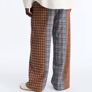 Relaxed Feedback Plaid Pant - Multi Color