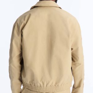 Delaro Embroidered Bomber Jacket - Khaki